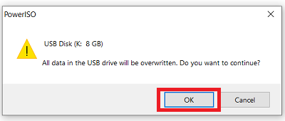 Bootable USB- Drive will be overwritten